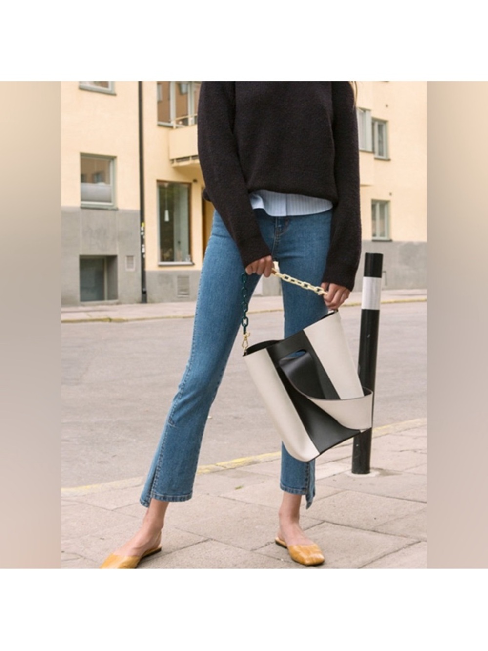 Andersson Bell Slim Slit Cropped jeans